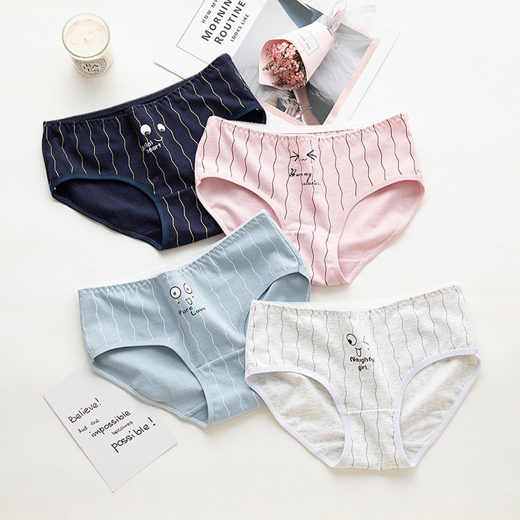 Quần Lót Chất Liệu Cotton Thiết Kế Thoải Mái In Hình Hoạt Hình Dành Cho Nữ | BigBuy360 - bigbuy360.vn