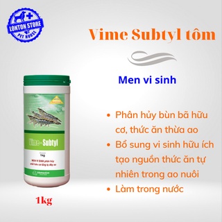 VEMEDIM Vime-Subtyl tôm, phân hủy bùn bã hữu cơ, thức ăn thừa ao tôm, 1kg  Vime Subtyl- Lonton store