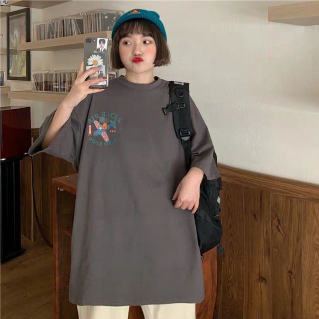 Áo Nam Nữ Tay Lỡ Unisex Form Rộng Ulzzang (Đen/ Trắng/ Nude) TV0001