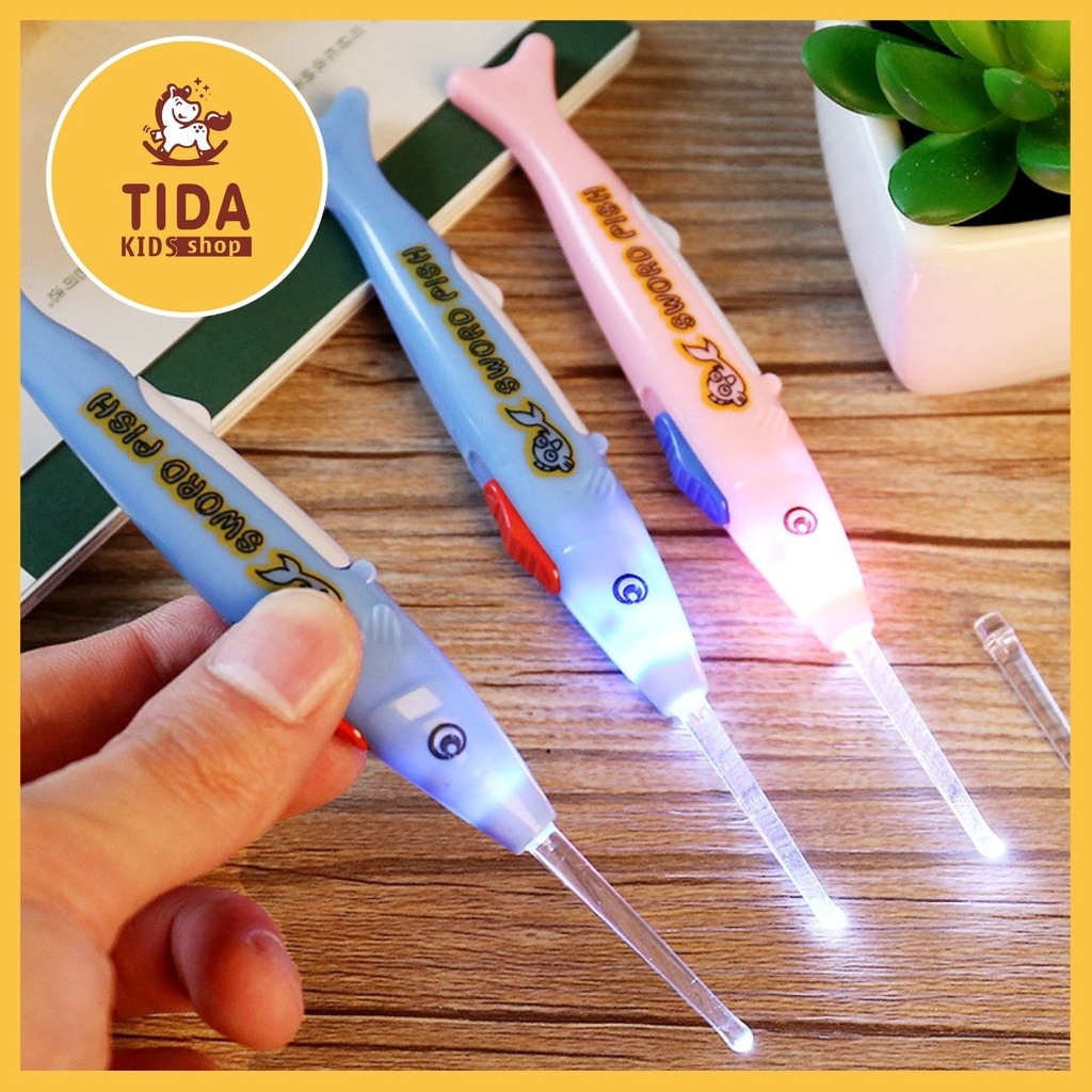 Cây Lấy Ráy Tai ⚡ HOT TREND ⚡ Có Đèn Led Tiện Dụng Chất Lượng cao, Đồ Gia Dụng TiDa Kids Shop