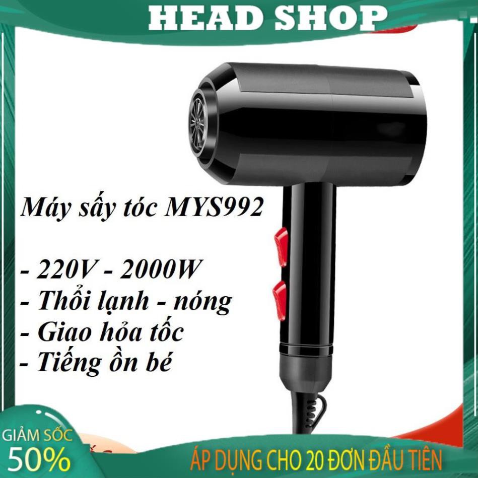 Máy Sấy Tóc MYS992 Tạo Kiểu Hai chiều nóng lạnh Công Suất Lớn 2000W