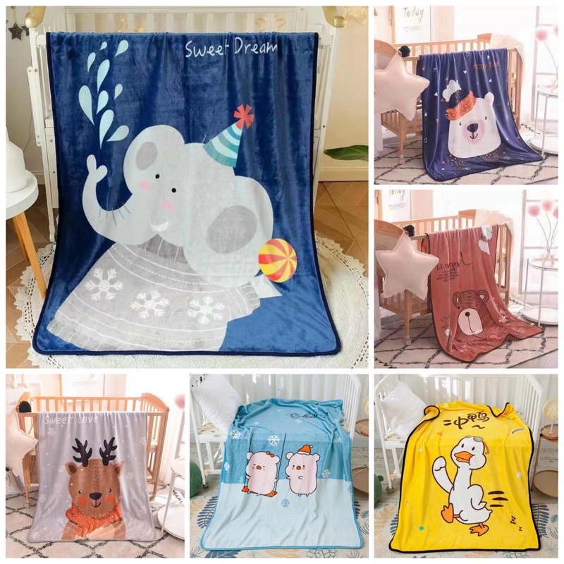 Chăn trẻ em, chăn tuyết trẻ em hoạ tiết đáng yêu - CH30