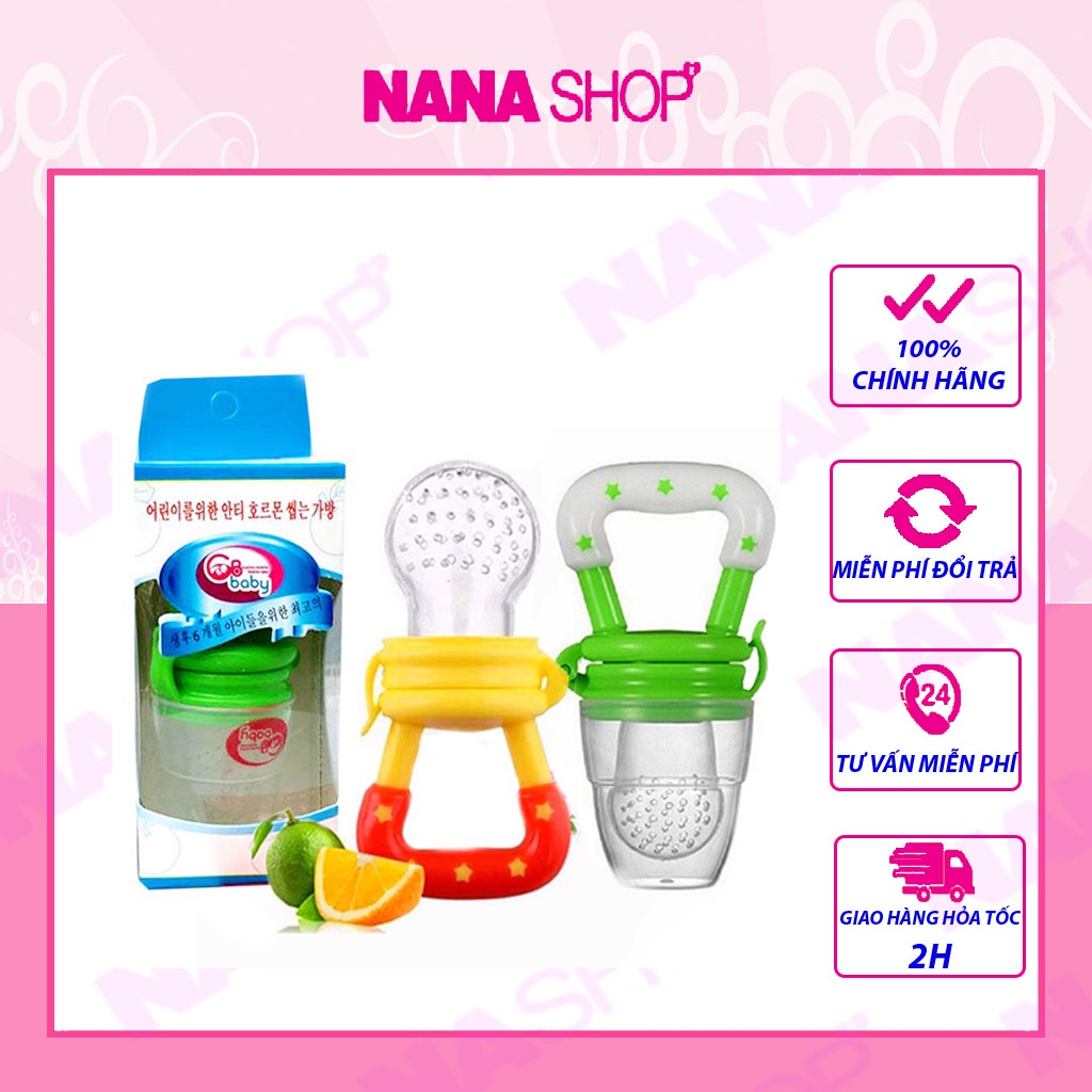Túi nhai tập ăn hoa quả chống hóc GB Baby HQ dành cho bé 5 tháng trở lên