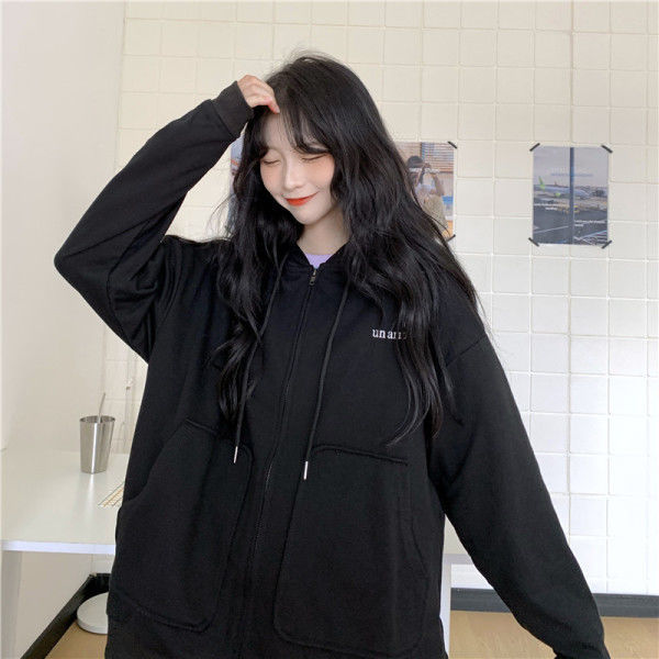 Áo Khoác Hoodie Mỏng Dáng Rộng Kiểu Hàn Quốc Thời Trang Xuân Thu 2021
