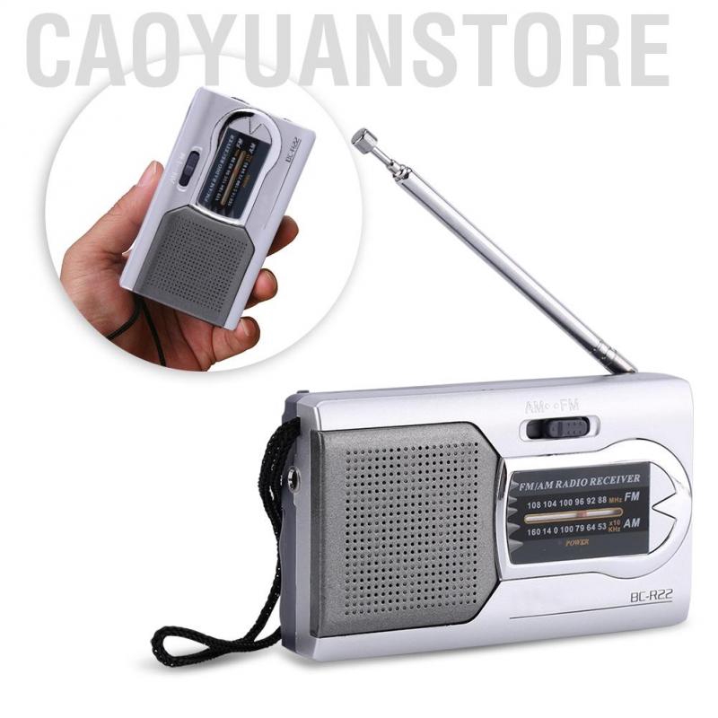 Radio stereo AM/FM siêu mỏng nhỏ gọn tích hợp loa mini