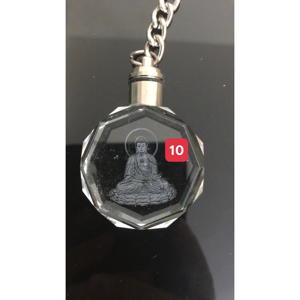 Móc khóa Phát Sáng RỒNG, PHẬT TỔ anime chibi thủy tinh pha lê quà tặng xinh xắn dễ thương