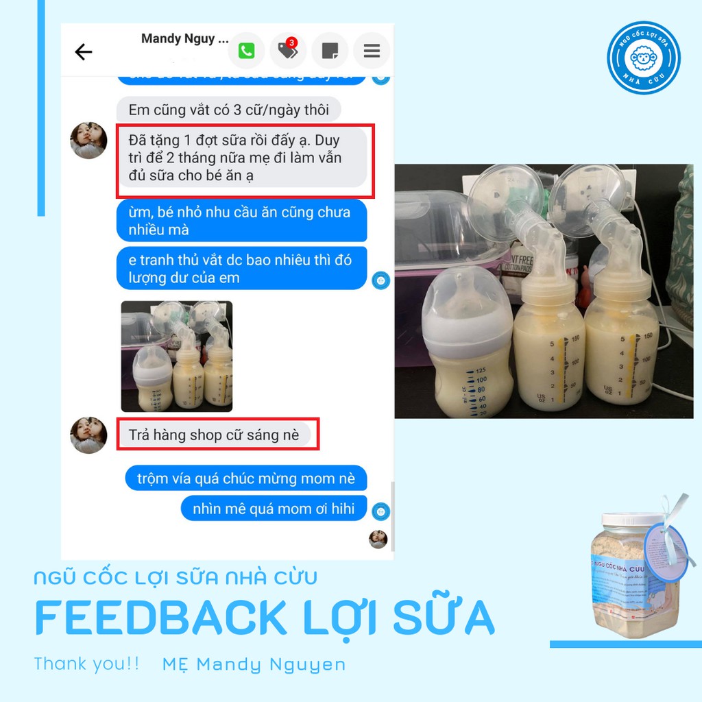 Ngũ cốc lợi sữa Nhà Cừu, bột ngũ cốc lợi sữa cao cấp dành cho mẹ sau sinh - 100% organic bổ sung gấp 3 lần OMEGA3