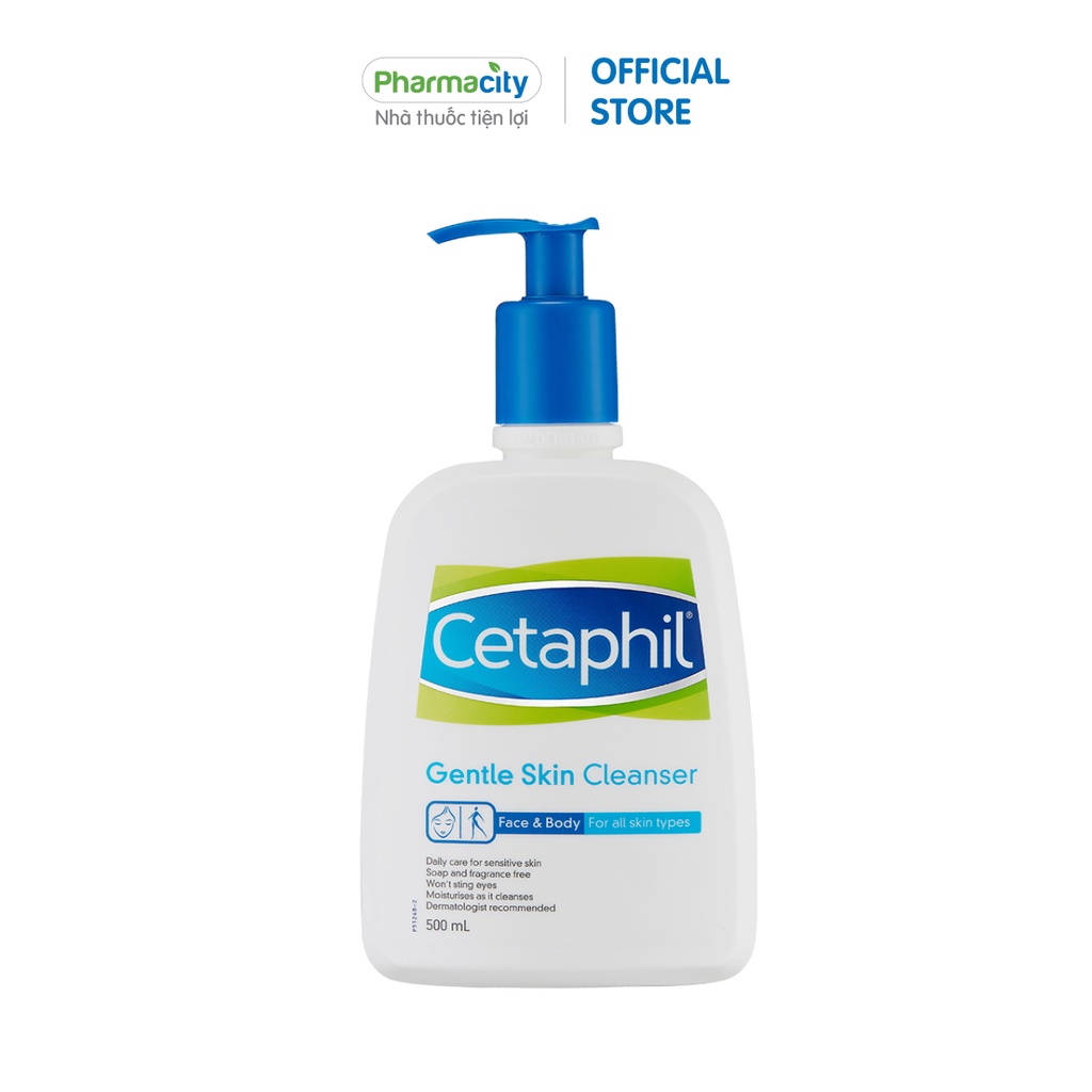 Sữa rửa mặt Cetaphil dịu nhẹ cho mọi loại da Gentle Skin Cleanser (Chai 500ml)