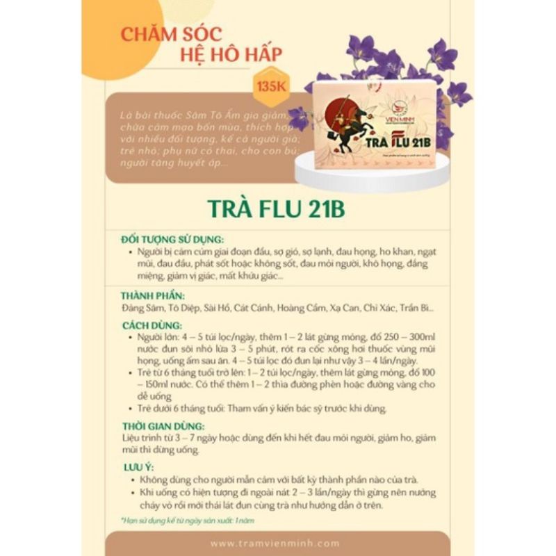 Trà Flu 21B Viên Minh Đường