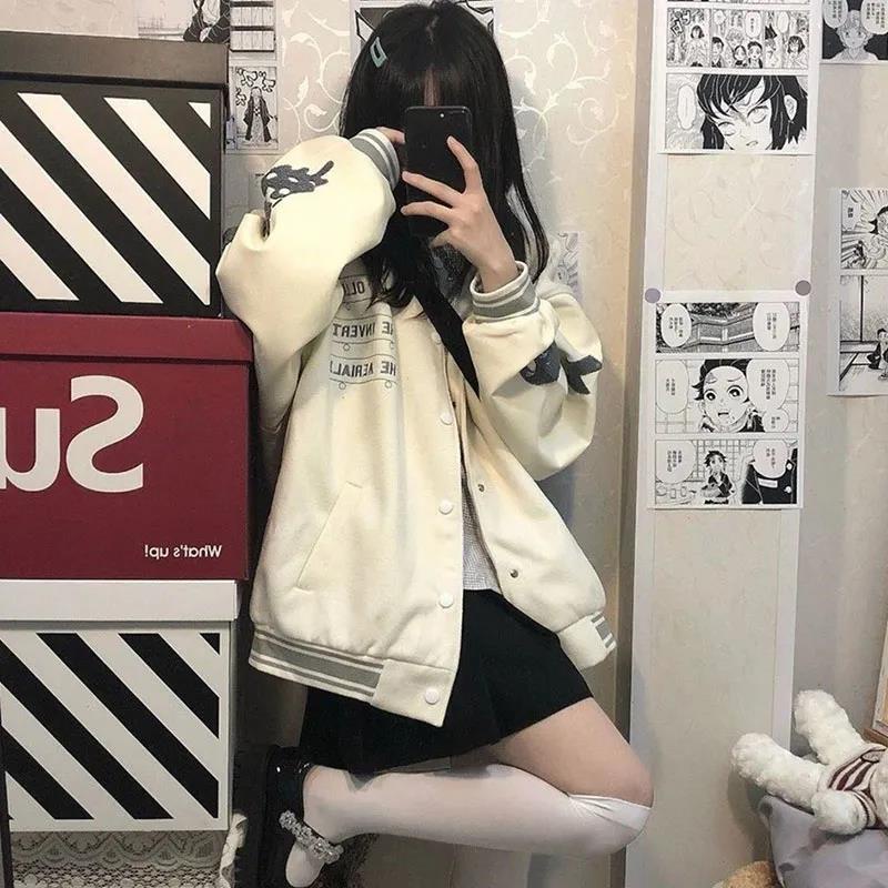 Áo Khoác Bóng Chày Dáng Rộng Phong Cách Âu Mỹ Thời Trang Xuân Thu Mới Cho Nữ