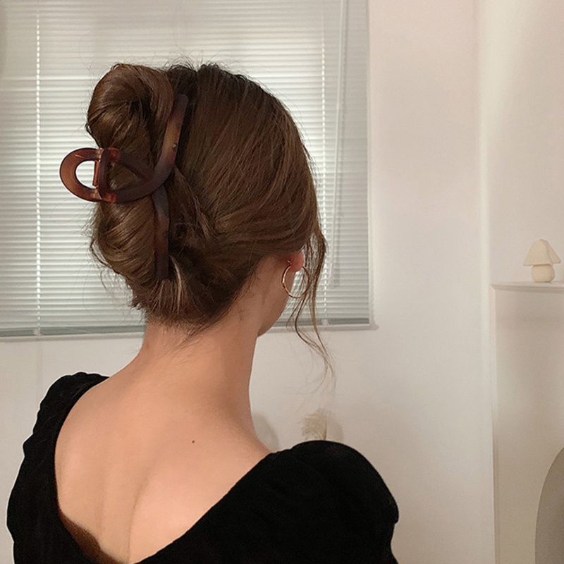 Kẹp Tóc Dạng Móng Vuốt Chống Trượt Màu Sắc Ngọt Ngào Phong Cách Pháp Thời Trang Mùa Hè