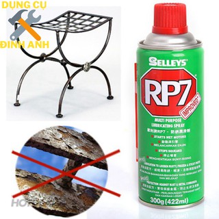 Xịt RP7 chống rỉ sét - Dầu chống rỉ sét và bôi trơn đa dụng RP7