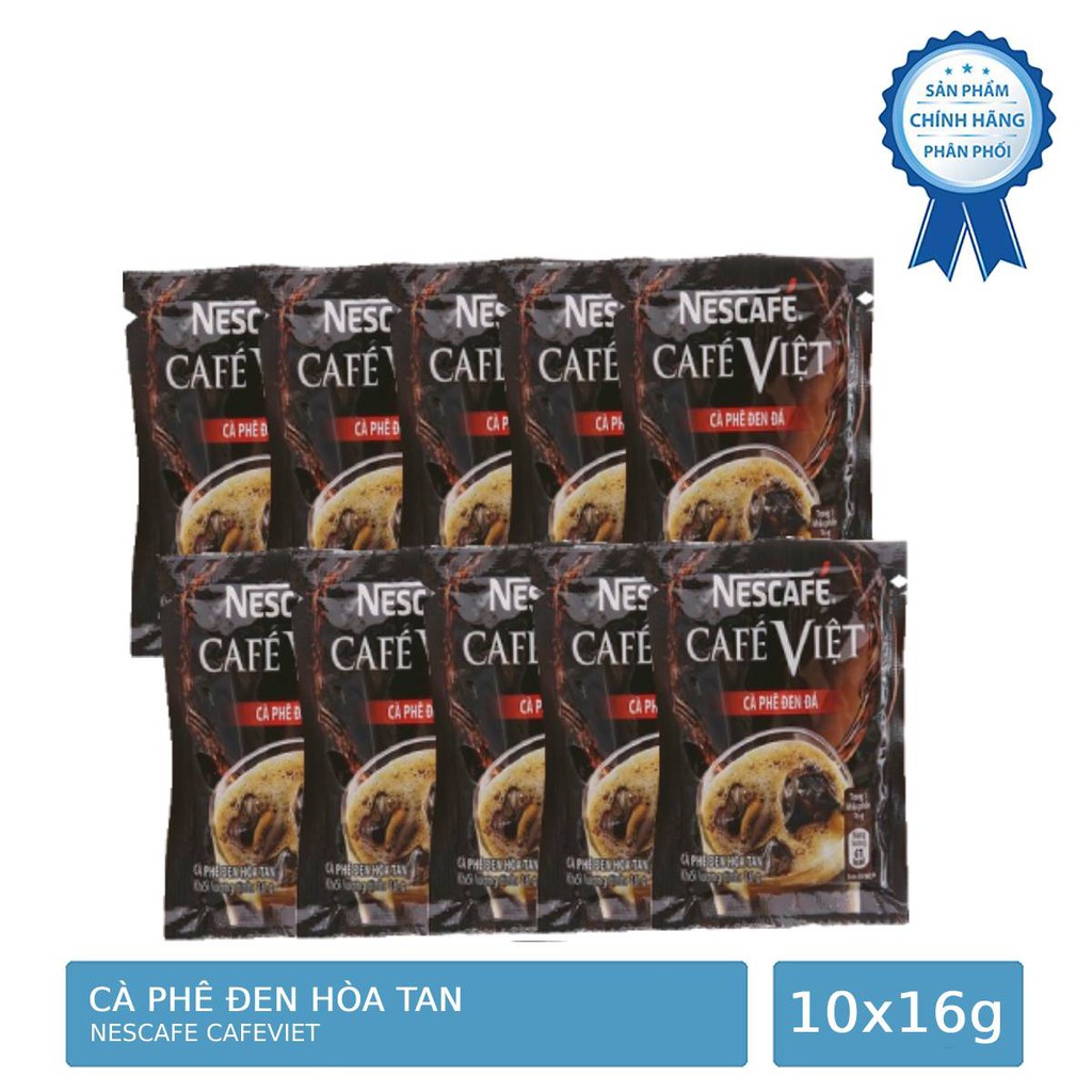 Dây 10 Gói Cà Phê Đen Hòa Tan Nestcafe Cà Phê Việt 16g | BigBuy360 - bigbuy360.vn