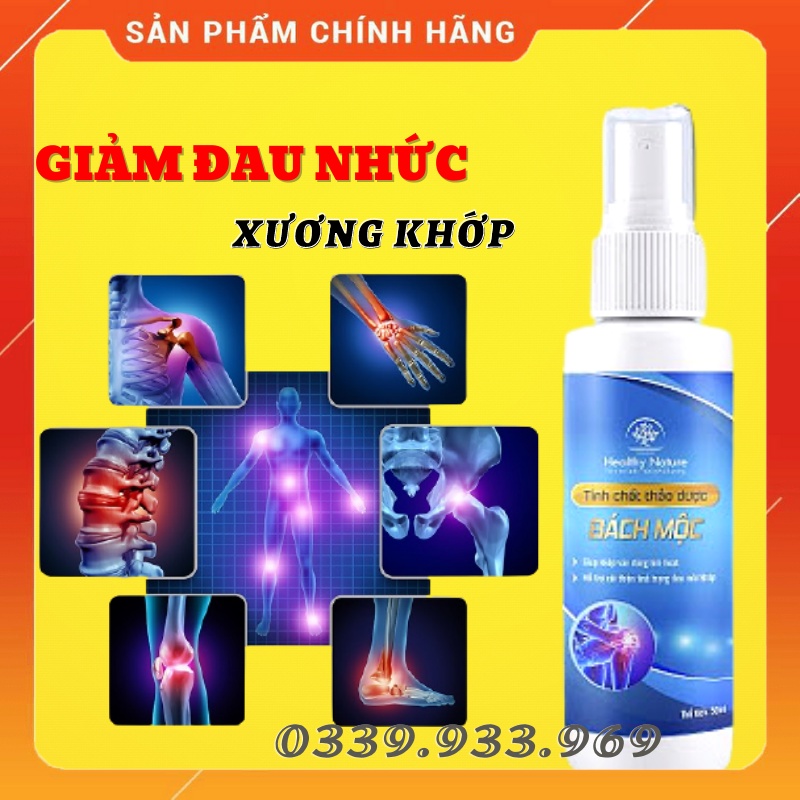 Xịt Xoa Bóp Xương Khớp Bách Mộc -  Giảm Đau Nhức Xương Khớp I'm Nature 60ml