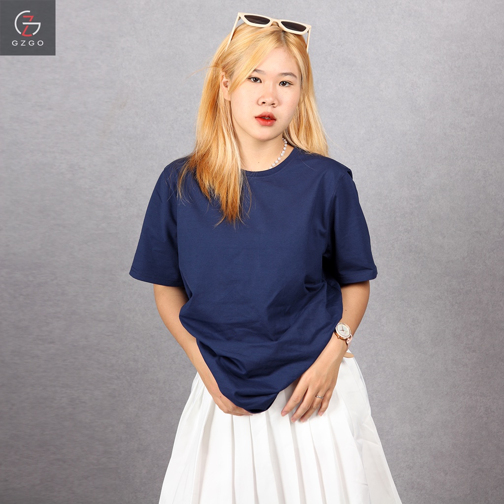 Áo thun unisex nam nữ áo thun cặp nam nữ chất cotton đẹp cổ tròn basic phom rộng Nhã Dung Store