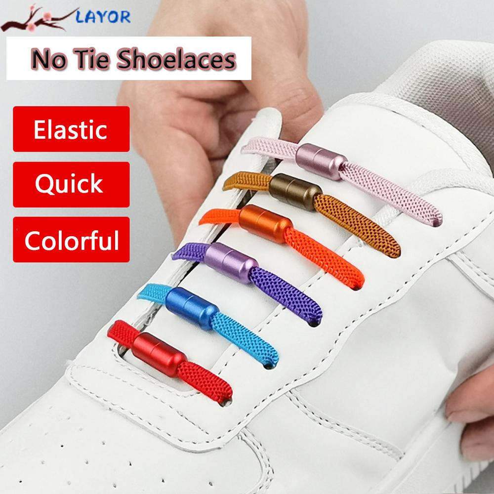 Dây Giày Sneaker Co Giãn Nhiều Màu Sắc Cho Trẻ Em Và Người Lớn