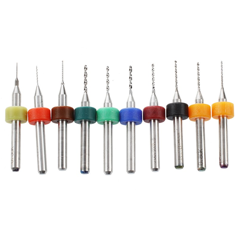 Bộ 10 Mũi Khoan 0.3-1.2mm