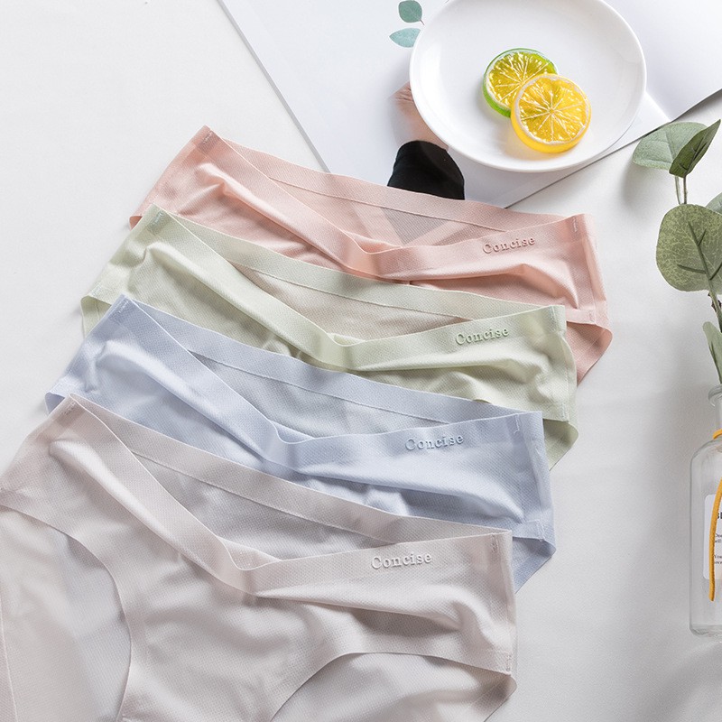 Quần Lót Băng Lụa Thông Hơi Kháng Khuẩn Siêu Mỏng Concise Thoáng Mát Quần Chip Nữ Cạp Vừa Lót Cotton P286 | BigBuy360 - bigbuy360.vn