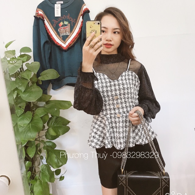 Sét áo kẻ dạ