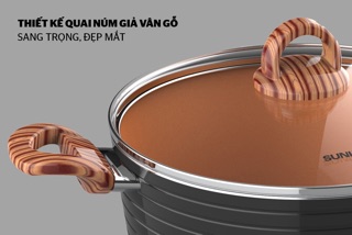 NỒI CERAMIC ĐÁY TỪ SUNHOUSE SHG2018MCA *