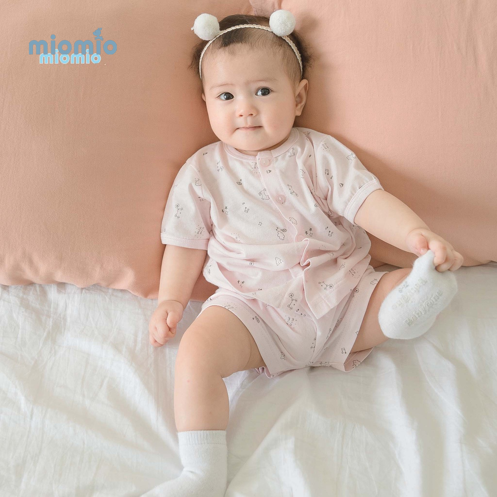 Bộ Quần Áo Sơ Sinh Cộc Tay, Nút Giữa MIOMIO - Cho Bé Trai, Bé Gái , Vải Cotton
