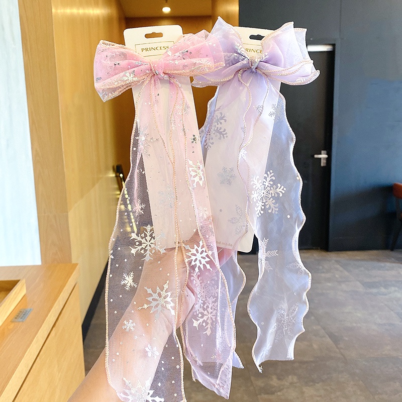 Kẹp Tóc Thắt Nơ Nhiều Màu Sắc Xinh Xắn Phong Cách Hàn Quốc Cho Bé Gái