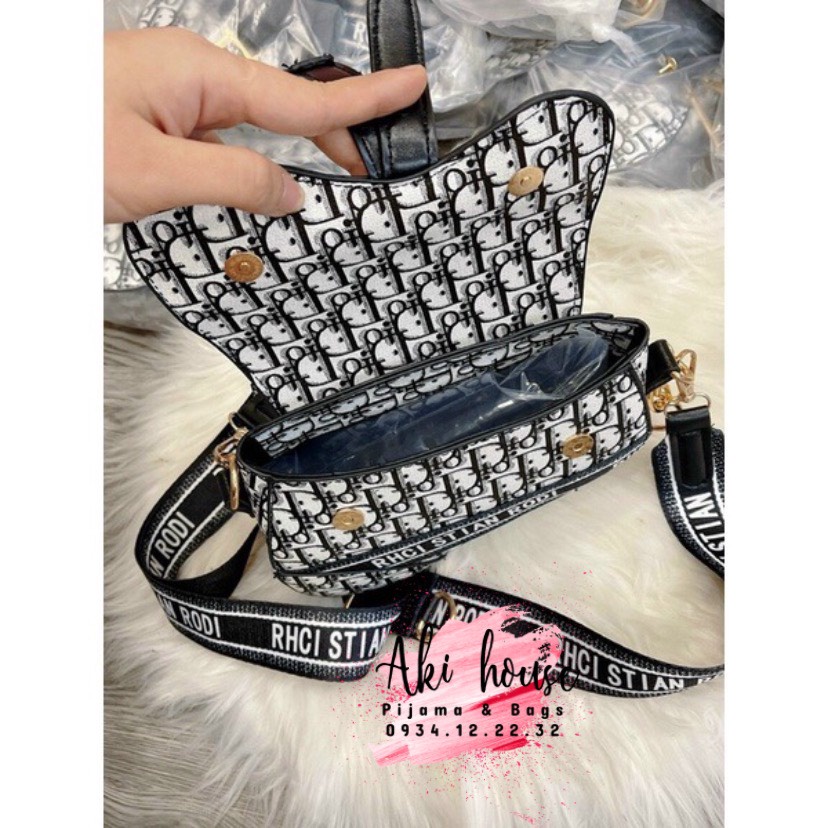 Túi đeo chéo Dior yên ngựa hottrend thời trang cho nữ