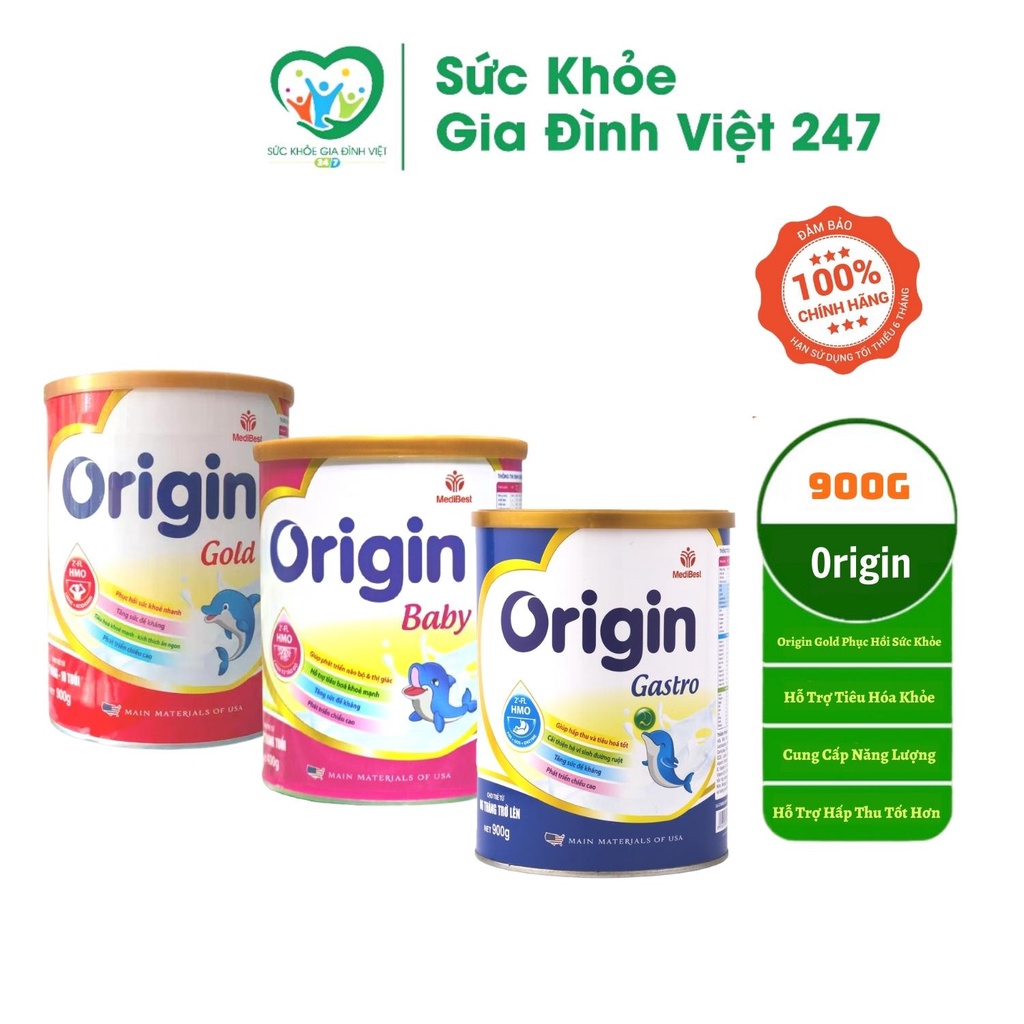 Sữa Origin Gastro - Gold - Baby 900 - Bổ Sung Dinh Dưỡng Phát Triển Toàn Diện Cho Bé suckhoegiadinhviet247