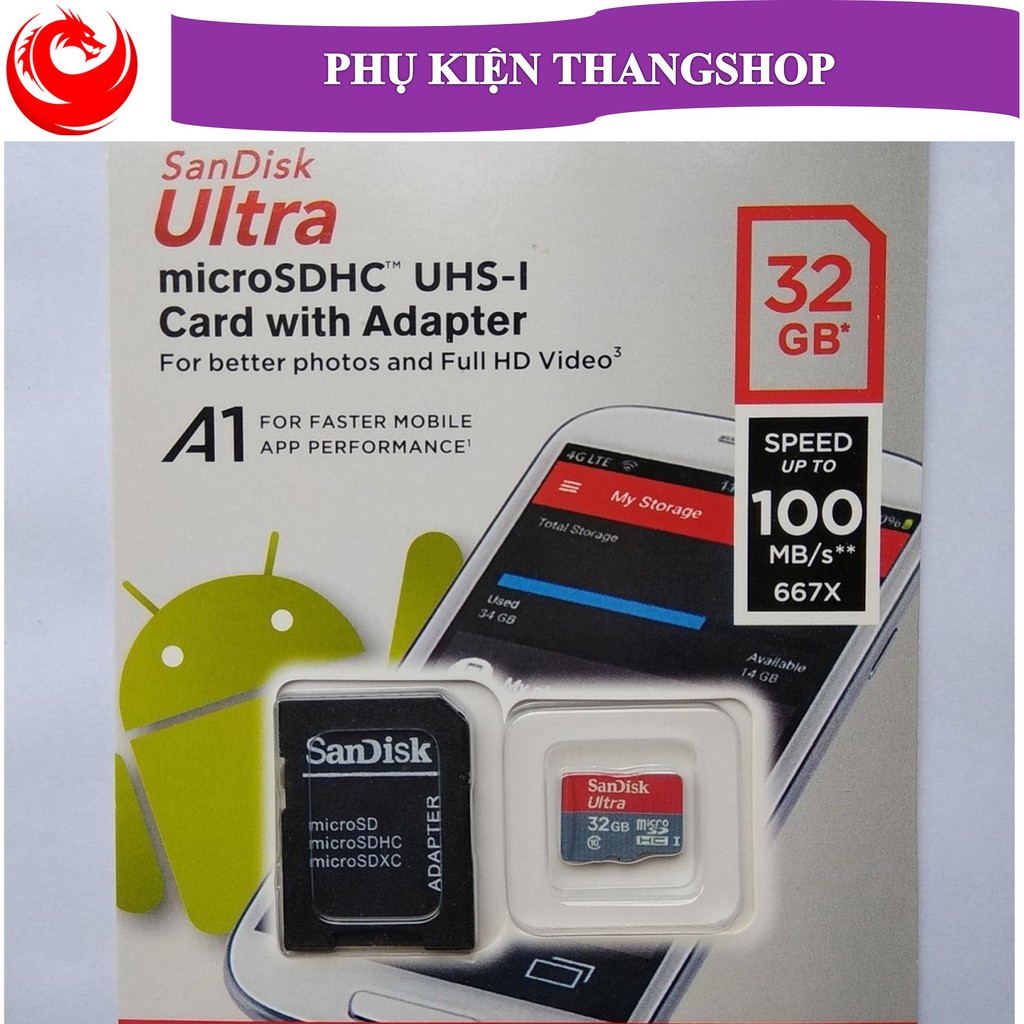 [RẺ VÔ ĐỊCH] Thẻ nhớ MicroSD 32Gb class10 tặng kèm Adapter đủ dung lượng chuyên lắp camera, máy ảnh | BigBuy360 - bigbuy360.vn