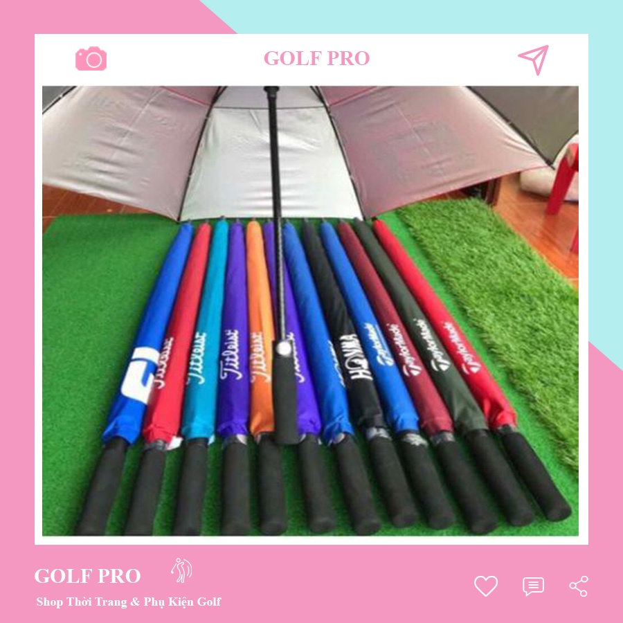 Ô golf các hãng 2 lớp đẹp 1 tầng che nắng chơi thể thao hàng chất lượng cao OG001