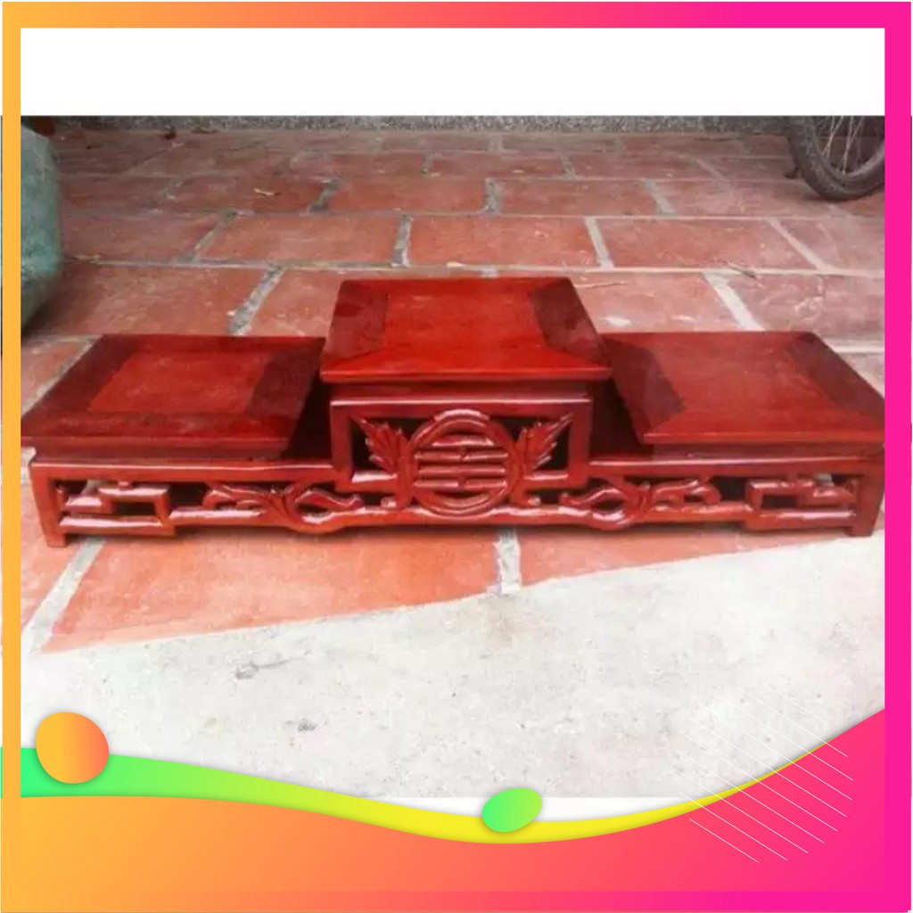 [Decor Cao Cấp ] Tam sơn thủng gỗ hương (ngang 20 x dài 64cm)