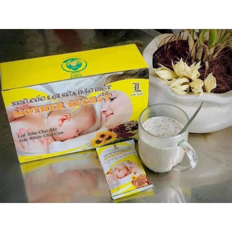 Ngũ Cốc Lợi Sữa Lạc Lạc [CHÍNH HÃNG] Ngũ cốc lợi sữa Lạc Lac hộp 30 gói Ngũ cốc lợi sữa Lạc Lạc cho mẹ sau sinh