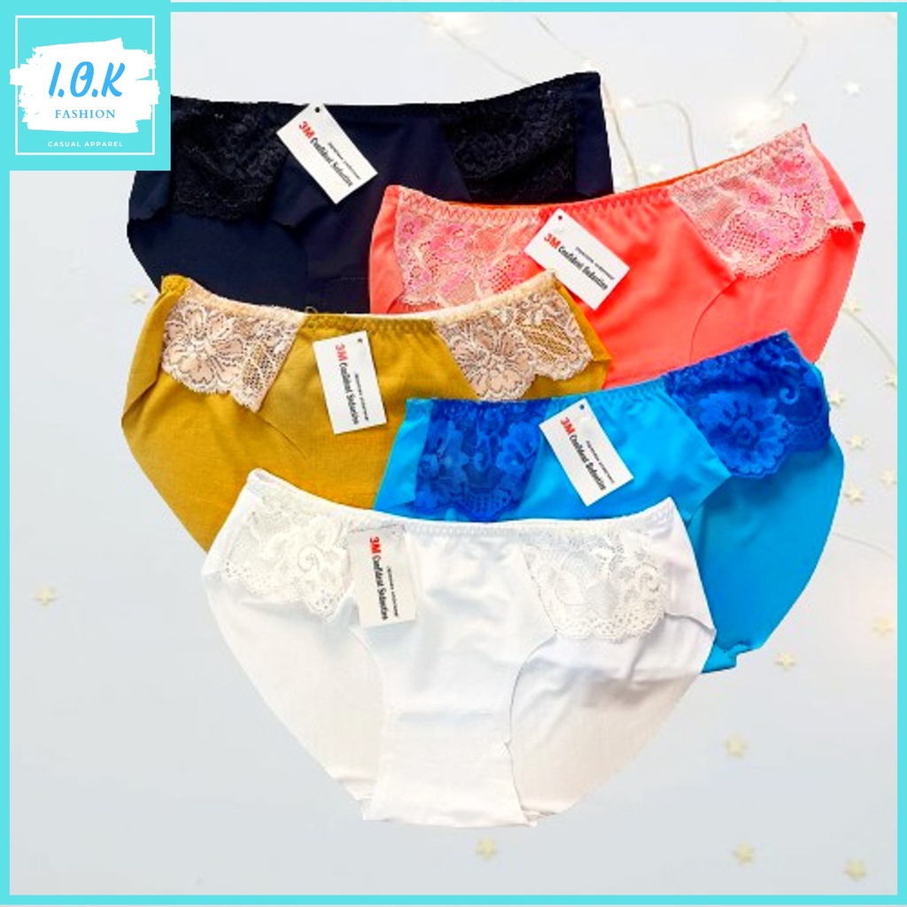[Xã hàng] Quần lót nữ ôm mông phối ren mềm mịn | Quần sịp cotton nữ 3M | BigBuy360 - bigbuy360.vn