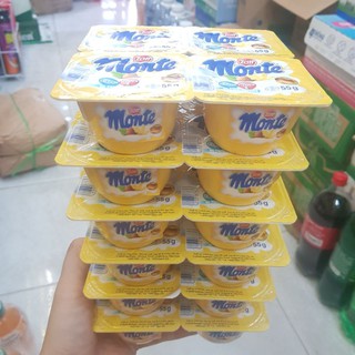 (date mới)Lốc 4 Hộp Váng Sữa Monte Vani 55g