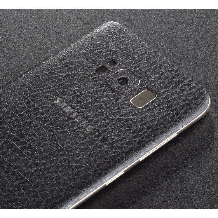 Miếng dán lưng giả da cho Samsung S8 plus (ghi chú màu sắc)