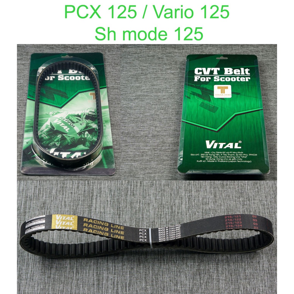 Dây curo VITAL KEVLAR  thái lan PCX, AB 125, SH Mode
