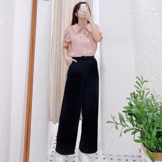 Sét áo cổ sen bèo và quần