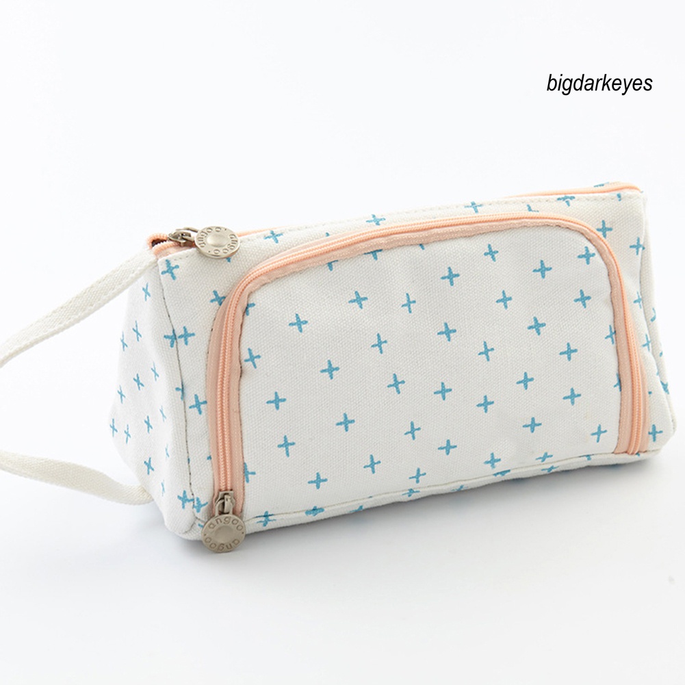 Túi Đựng Bút Chì/ Thước Kẻ Bằng Vải Bạt Dễ Thương Cho Học Sinh