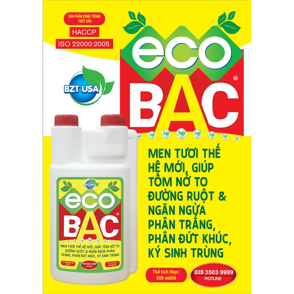 BZT USA - ECOBAC (Chai 500ml)