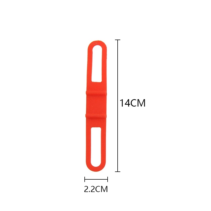 Dây buộc đèn pin/điện thoại bằng silicon đa năng thích hợp cho xe đạp leo núi