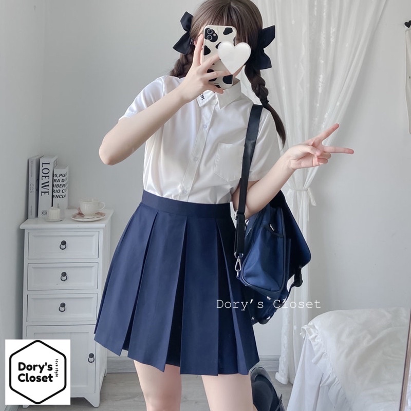 Váy JK xếp ly nếp rộng phong cách Nhật Bản Dory’s Closet