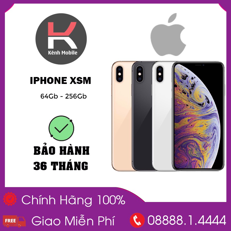 Điện thoại IPHONE XS Max 64/256/512 BẢN LOCK