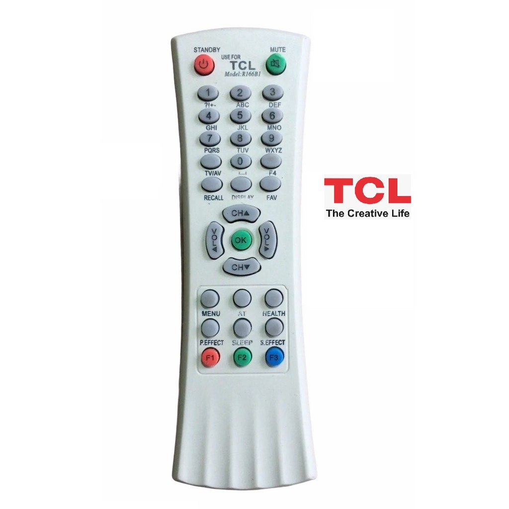 Điều khiển tivi TCL dầy cong cổ ngày xưa .tặng kèm pin AA