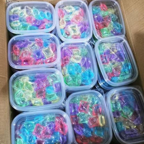 Viên giặt xả quần áo thơm, viên xả vải nội địa trung 3 trong 1 NEW 2021
