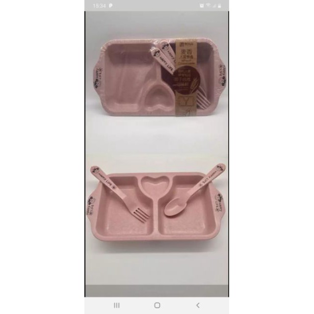 Khay ăn dặm,ăn blw kèm dĩa thìa cho bé TA