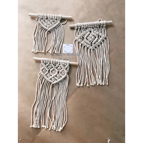 [Giá Ưu Đãi] Mành Treo Rèm Treo Tường Macrame mini Trang Trí Decor Nhà Cửa