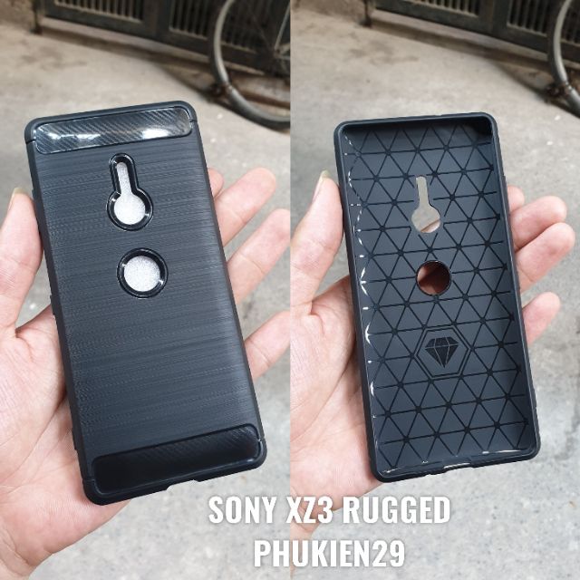 [Sony XZ3] Ốp lưng silicon chống sốc RUGGED