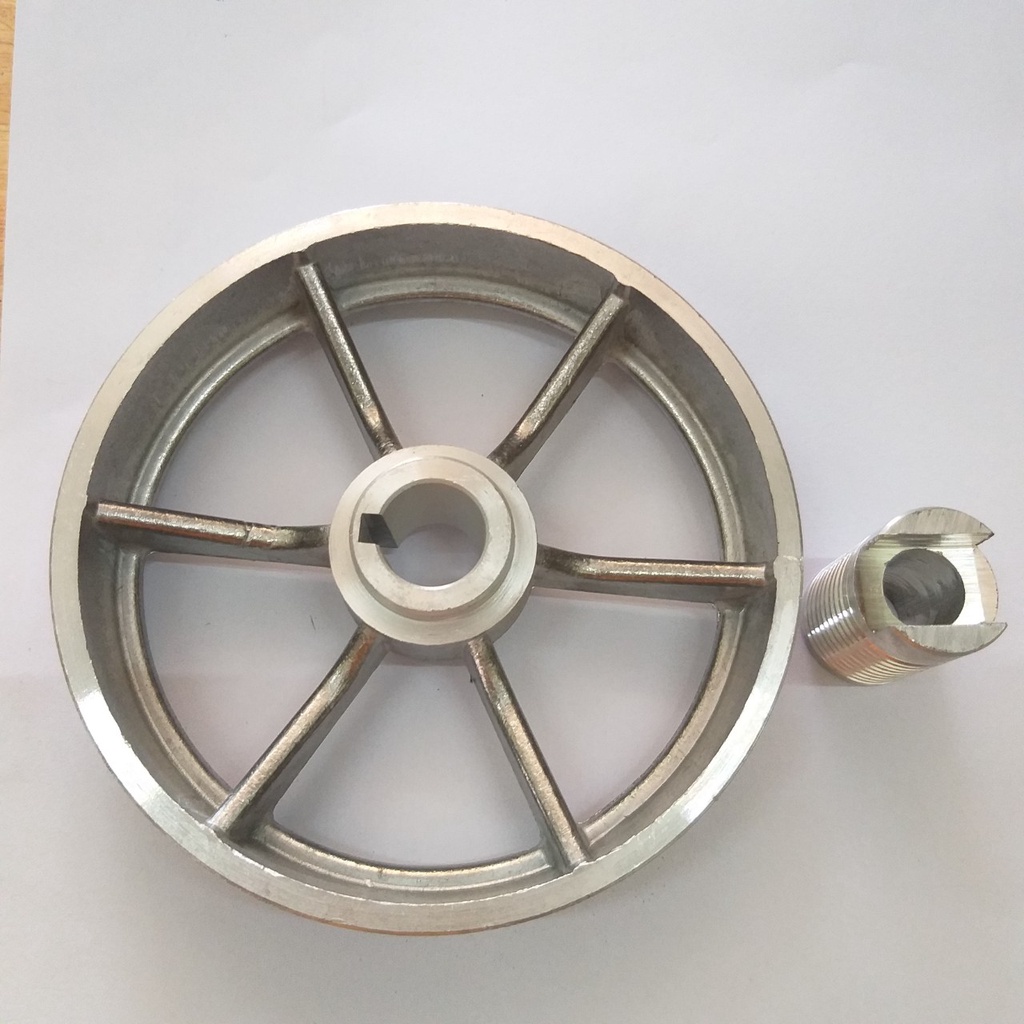 Bu li máy cắt sắt dây curoa chạy than loại có ngoàn