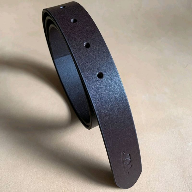 Thắt Lưng Nam Da Bò Nguyên Tắm TMITA01 Bản 3.4cm Đụt Lổ không mặt khóa Bảo Hành 12 tháng hai màu đen nâu