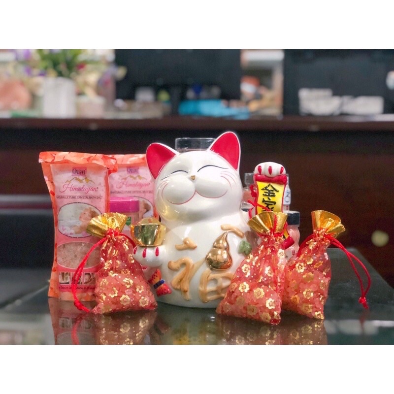 Túi tài lộc muối hồng Mang Lại Bình an